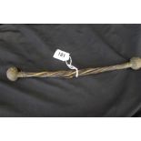 Weapons: Bosun's Persuader, porcupine quill shaft with heavy bronze ball ends.