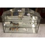 20th cent. Wade and other animals. 15ins x 11ins. (Display case not included).