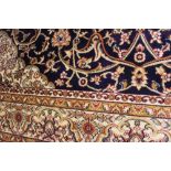 @21st cent. Rugs: Blue ground Keshan rug. 1.90 x 1.40.