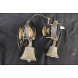 19th cent. Brass servants bells - a pair.