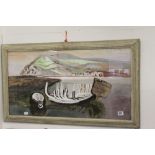 Ellis Family Archive: Clifford Ellis 1907-1985, Old Boat, gouache and watercolour, signed with