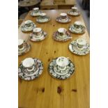 Royal Albert's Provincial Flowers: Cups, saucers & plates x 12, Alberta Rose, Dogwood, Fire weed,