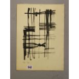 Ellis Family Archive: Posters - Clifford Ellis 1907-1985 Abstract study in ink. initialled CE and