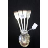 Hallmarked Silver: Soup Spoons, London 1866, Jackson and Fullarton. 8oz.
