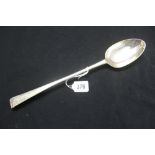 Hallmarked Silver: Serving Spoon Dublin 1775, William Ward. Approx. 4oz.