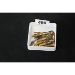 Gold 14ct. pen nibs 40. Some a/f. 11 grams.