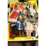 20th cent. Costume Dolls: Spain, Italy, Germany, Scotland, Switzerland, Greece. Approx. 16 dolls.