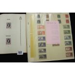 Stamps: Coronation stamps of Queen Elizabeth II, 4 stamps missing from the New Zealand page. An