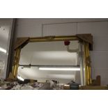 20th cent. Gilt framed bevel edge hall mirror. 36ins x 23ins.