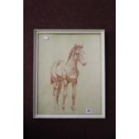 English School, pastel study of a foal, unsigned. 16ins x 20ins.