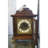 Clocks: 20th cent. Dutch reproduction bracket clock made in Germany for Christian Huggens white