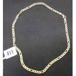 Hallmarked Gold: Rope twist necklace, 21ins cased (Marcus Phillips) import mark 9ct. Approx