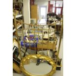 19th/20th cent. Brass and iron single bed. 77ins x 37ins.