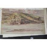 Ellis Family Archive: Clifford Ellis watercolour and ink works of Teignmouth including Preparatory