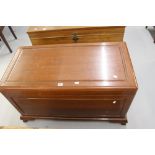 20th cent. Oriental camphor wood chest. 38ins. x 24ins. x 24ins.