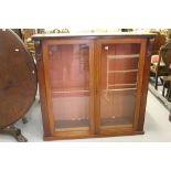 19th cent. Mahogany glazed bookcase.