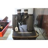 Binoculars: A pair of Scope model no. 3865, 10 x 50 314F RT 1000 yeards, with instructions and