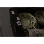 20th cent. Ceramics: Wedgwood etc. cups, saucers, plates, jugs, Empire part tea set, etc. (2