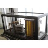 Scientific Instruments: Negretti and Zambra cased Barograph 13½ins. x 7ins. x 7½ins. minus 1 glass.