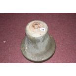 Maritime: A ships bell unmarked, phosphor bronze. Diameter 13ins. x 12ins high.