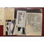 Ellis Family Archive - Clifford Ellis 1907-1985: Abstracts in watercolour, one monogrammed CE 59.