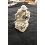 Grafton China, ceramic figure of a WWI soldier 'Over the Top' Bath Coat of Arms. (AF).