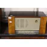 Radios: Pye Fen Man I, AF walnut cased valve radio. 20½ins x 14ins x 8½ins.