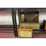 Radios: Walnut cased Decca radio model 66, No 6216 plus a Pye radio, model 1107 with a Pye speaker.