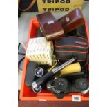 Cameras: Kodak X35 with film & case, Kodak A120 with case and a 304, Rand Royal View No 2 3X30-