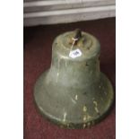 Maritime: A ships bell unmarked, phosphor bronze. Diameter 13ins. x 12ins high. No clapper.