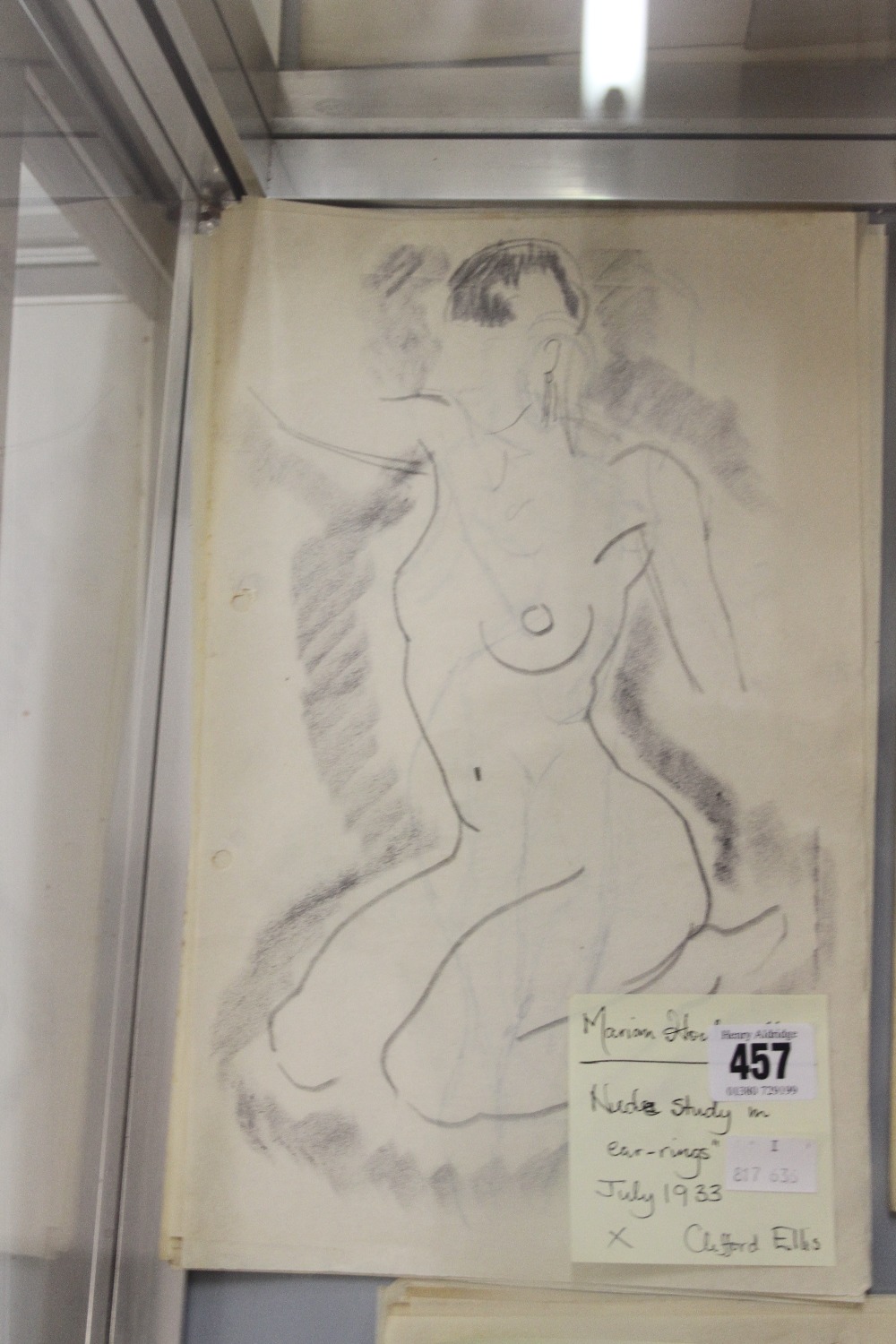 Ellis Family Archive: Clifford Ellis nude studies with earrings of Marion Howsworth circa 1933 (9)