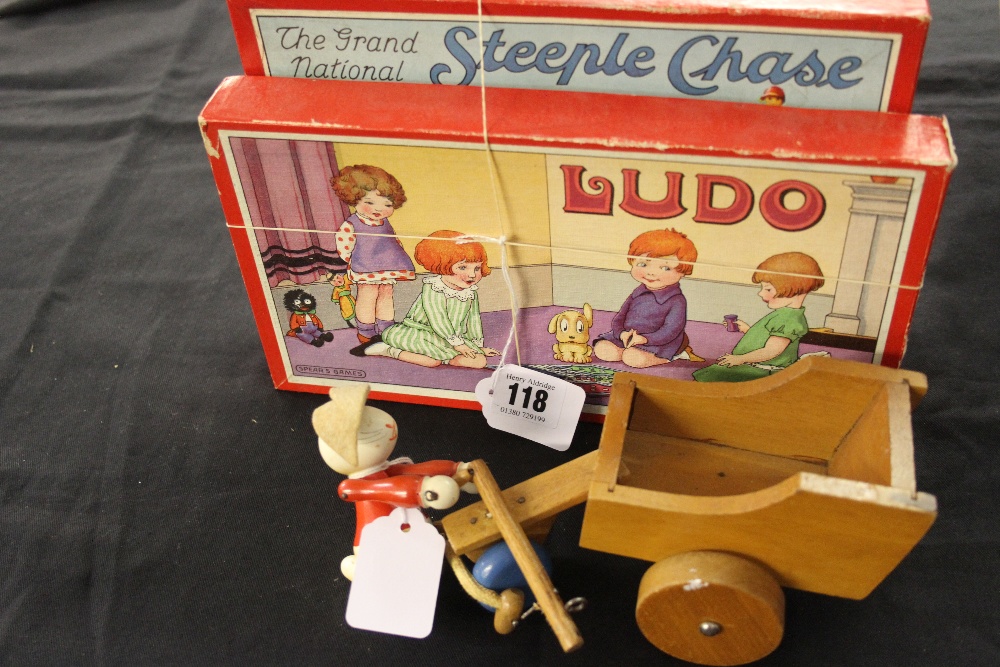 Toys and Games: Spears games, Ludo, some damage to box, The Grand national steeple chase game plus