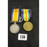 Medals: 1914-18, 1914-1919 pair to 32956 PTE W Laws Essex Regiment.