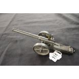 Toys: WWI Artillery gun with ordnance mark and firing mechanism stamped 1915, Made in England. Rd