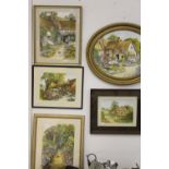 H. Hemmings: 20th cent. English school watercolours, cottage and garden studies 8 x 11ins. 11 x