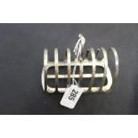 Hallmarked Silver: 6 section toast rack Sheffield 4oz. approx.