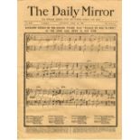 R.M.S. TITANIC: Original copy of the Daily Mirror April 20th 1912.