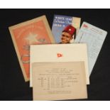 WHITE STAR LINE: Winter Cruises 1934-35, envelopes, progressive whist marker and a rare abstract