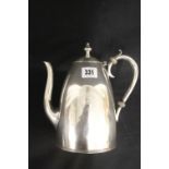 R.M.S. TITANIC: An unusual Elkington plated coffee pot bearing The Commercial Cable Company house