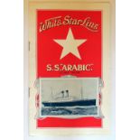 WHITE STAR LINE: Unusual soft cover brochure for the White Star Line S.S. Arabic 17,324 Tons