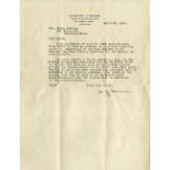 R.M.S. TITANIC - ASPLUND ARCHIVE: A series of three letters written to Titanic survivor Selma