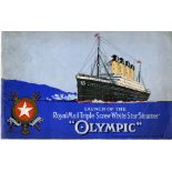 R.M.S. OLYMPIC: Rare 1910 Launch brochure for the Royal Mail Triple Screw White Star Liner