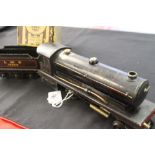 Toys: Pre war boxed Bowman tinplate model 250 steam train and tender (no boiler certificate sold