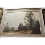 Marcus Ford 1914-1989: Oil on canvas "Early Morning Nr. Goudhurst", signed lower right. Framed