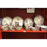 Late 19th early 20th cent. Crown Derby traditional Imari, teacups x 5, coffee cups x 8, saucers x