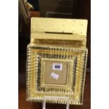 Picture Frames: Embossed gilt frames, picture size 3½ins. x 3½ins. x 2, 4¼ins. x 4ins, all glazed.