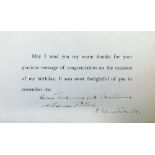 Autographs - Albert Einstein 1879-1955: Rare signed note to Mr Paul Low "Many thanks for your