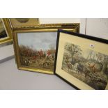 Oilagraphs John Constable "The Cornfield" and "Dedham Mill", unsigned print "Autumn Meeting". All