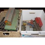 Toys: Hornby tin plate 0 gauge train set, large amount of track 2 x loco's 4560, 6600, 2 coaches,