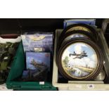 RAF Memorabilia die cast models of RAF planes (7), beer signs decorated with war time scenes, wall